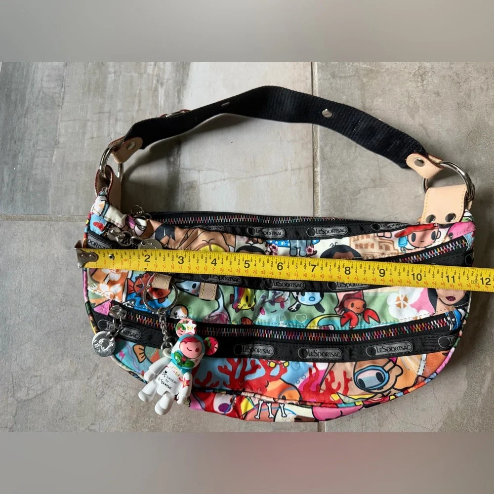 Tokidoki x LeSportsac Shoulder/Handbag Hawaii Print Y2K hobo - Picture 2 of 9